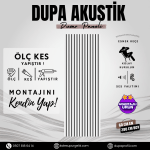 Dupa Akustik Panel 60 x 280 cm Beyaz