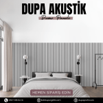 Dupa Akustik Panel 60 x 280 cm Beyaz - Görsel 2